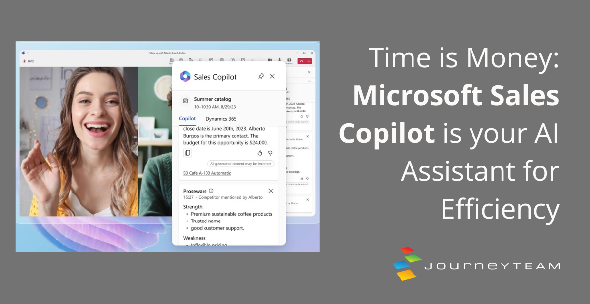 time is money microsoft sales copilot