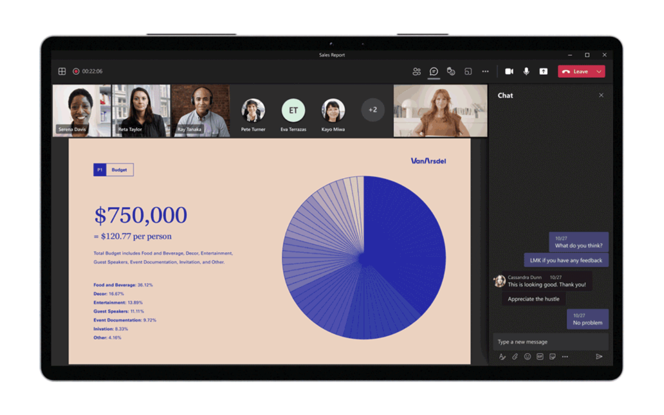 teams meeting screenshot