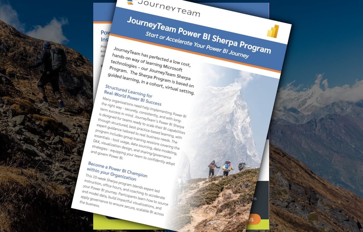 JourneyTeam Power BI Sherpa
