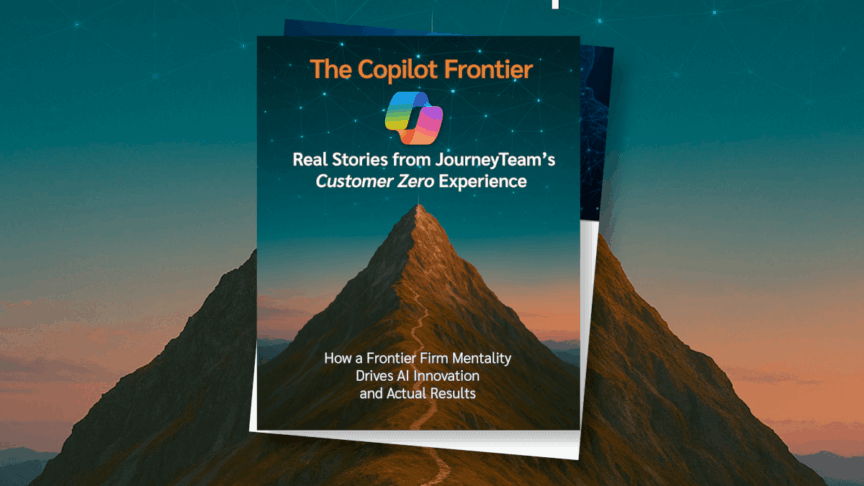 Cover of the The Copilot Frontier: Real Stories from JourneyTeam's Customer Zero Experience eBook