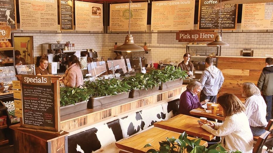 The Works Cafe - inside the Portland, ME location.