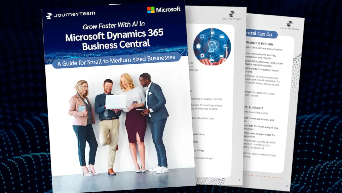 Cover for SMB Guide to AI in Business Central eBook