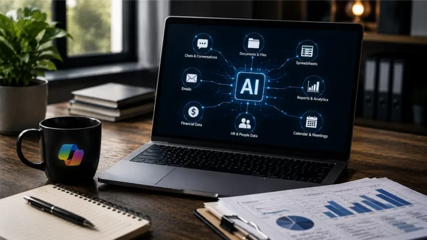 Abstract digital background with glowing padlock symbol and interconnected lines representing AI security and risk management, illustrating protection of data and cybersecurity measures in artificial intelligence systems.